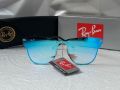 Ray-Ban RB3576 дамски слънчеви очила сини огледални , снимка 3