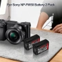 Нови NP-FW50 2 броя батерия 1500mAh за Sony A7 II A7R A7S A6300 A6500, снимка 8