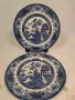 две чинии английски порцелан Old Willow   25/2, снимка 1