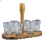 Комплект от 6 чаши за ракия с поднос Fritzmann, снимка 1 - Колекции - 45321205