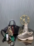 Louis Vuitton Gucci Комплект Дамски Маратонки и Дамска Чанта - Различни Цветове И Модели Код SK408, снимка 4