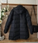 Черно зимно яке с качулка гъши пух VANNICCI , снимка 10
