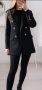 Черно буклено сако тип ZARA, снимка 1 - Сака - 44168689
