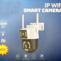 6 Mpx двойна WiFi безжична IP камера с нощно виждане, 360°, iCSee , Ultra HD, микрофон, проследяване, снимка 1 - IP камери - 46059767