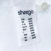 Голяма бяла риза SHEEGO,тънък памук, снимка 5 - Ризи - 45633062