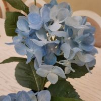 Изкуствена синя хортензия , снимка 5 - Декорация за дома - 45506218