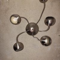 Лампа за таван сребърна с 5 чашки Нова, снимка 1 - Лампи за таван - 45648413