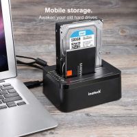 Докинг станция за твърд диск Inateck, USB 3.0 към SATA Dual Bay външна докинг станция за твърд диск , снимка 1 - Друга електроника - 45877672