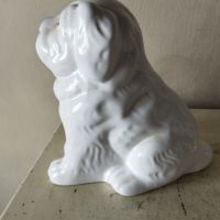 Порцеланова статуетка куче, снимка 5 - Статуетки - 45694184