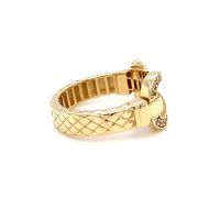 Златен дамски пръстен 4,41гр. размер:57 14кр. проба:585 модел:23074-4, снимка 3 - Пръстени - 45118637