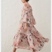 H&M - дълга рокля на цветя, снимка 3 - Рокли - 45903997