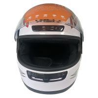 Каска за пистов мотор, шлем, 4 размера, бял/ червен, снимка 4 - Аксесоари и консумативи - 46173694