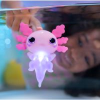 Animagic: Lets Glo Axolotl - Pink Интерактивен електронен домашен любимец за деца 4+ години, снимка 2 - Други - 45287416