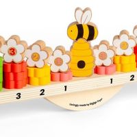 Bigjigs Toys Bee (44 бр.) - дървени игри за подреждане и балансиране, снимка 5 - Образователни игри - 45638017