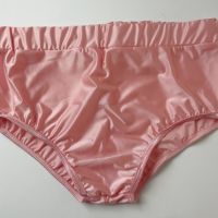 S/M розови супер лъскави дамски сатенени бикини/полубоксер, снимка 7 - Бельо - 45307274