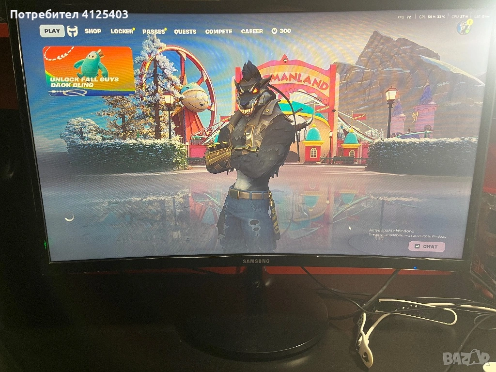 Геймърски Монитор Samsung, снимка 1