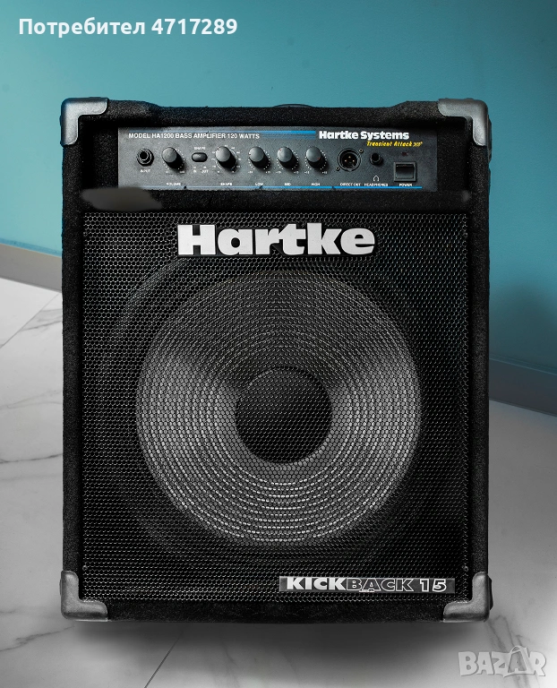 Комбо Усилвател за Бас Кирара Hartke HA120 във Отлично състояние, снимка 1