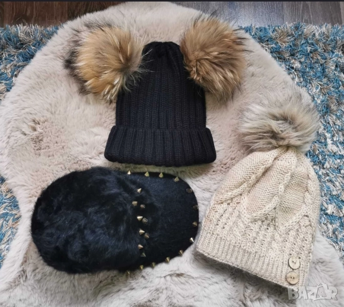 Зимни шапки, естествен косъм, Колан Avin, Alessa, снимка 1