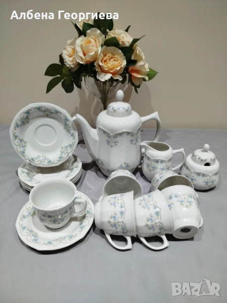 Фин порцеланов сервиз за кафе BLUTENREIGEN BONAPART, снимка 1