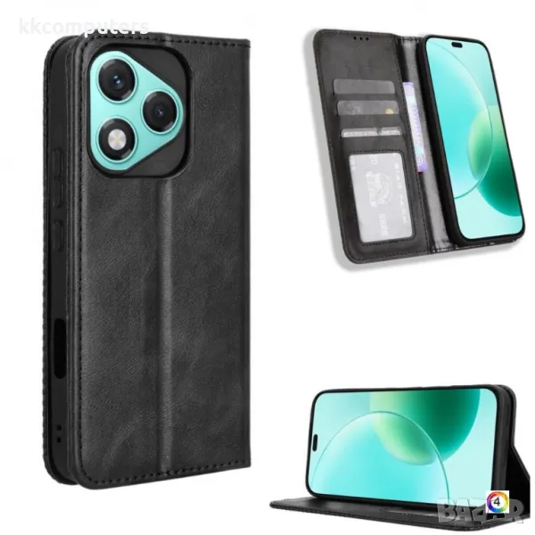 Honor 400 Lite Retro-skin Magnetic Кожен Калъф и Протектор, снимка 1