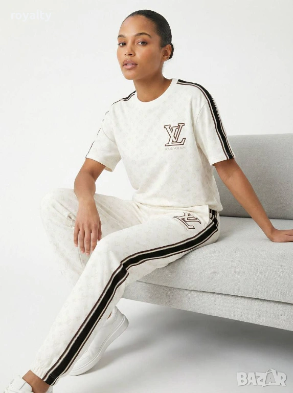 Louis Vuitton Бял Дамски Комплект , снимка 1