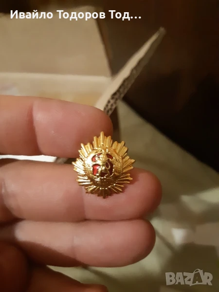 Рядка миниатюра на орден Народна Република България (1947 г) 1-ва степен , снимка 1