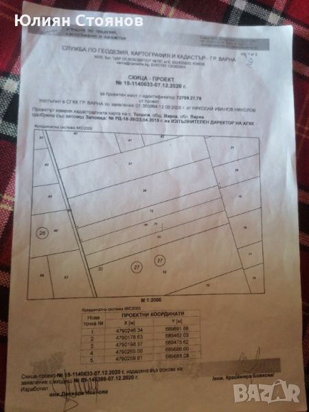 Продавам парцел до с. Тополи, снимка 1