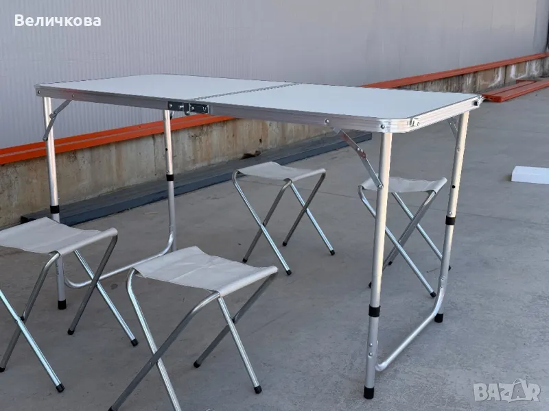 Къмпинг маса с 4 стола, снимка 1