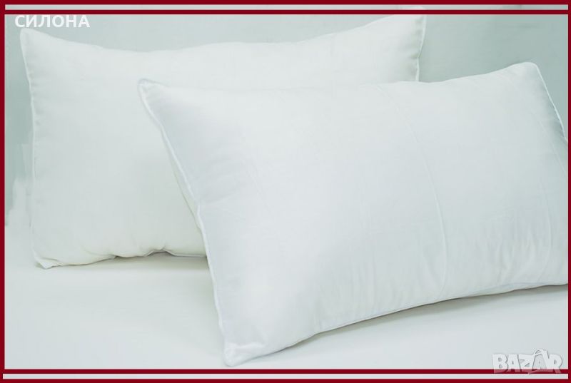 Бели възглавници, стандартен размер 40см/60см., снимка 1