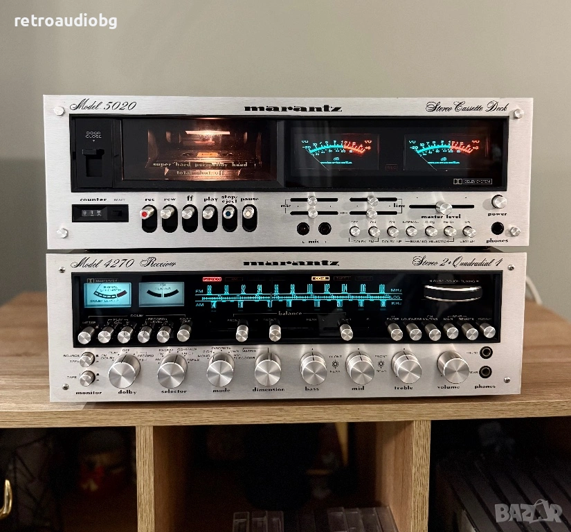🔉Топ колекционерски сет MARANTZ - ресийвър 4270 и дек 5020🔉, снимка 1