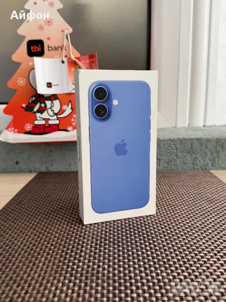 НОВ! /*ЛИЗИНГ*/ IPhone 16 / 128Gb / Ultramarine ГАРАНЦИЯ / Айфон  , снимка 1