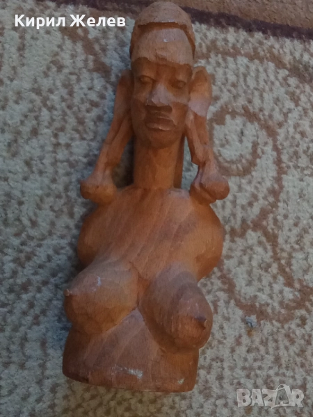 Дървена фигура африканска 51291, снимка 1