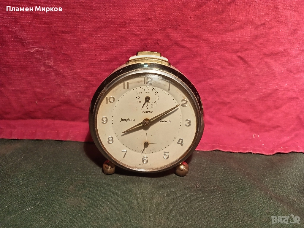 Антикварен будилник Junghans Trivox, снимка 1