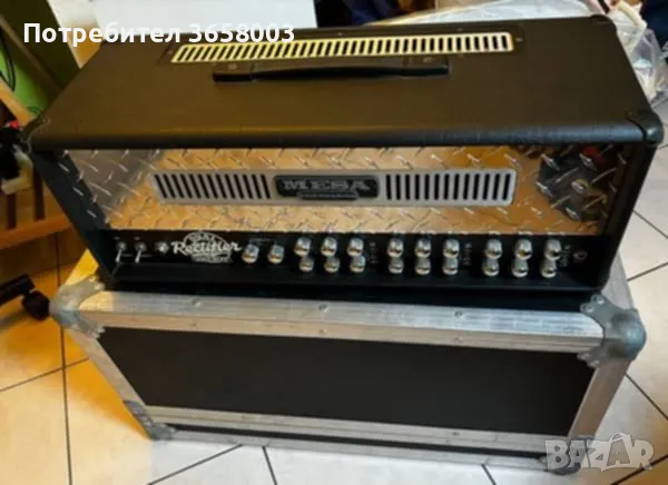 Mesa Boogie Dual Rectifier 100w 220v с фуутсуич и твърд кейс, снимка 1