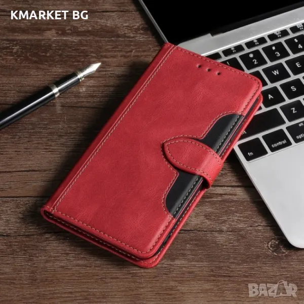 Motorola Moto G72 4G Magnetic Wallet Кожен Калъф и Протектор, снимка 1