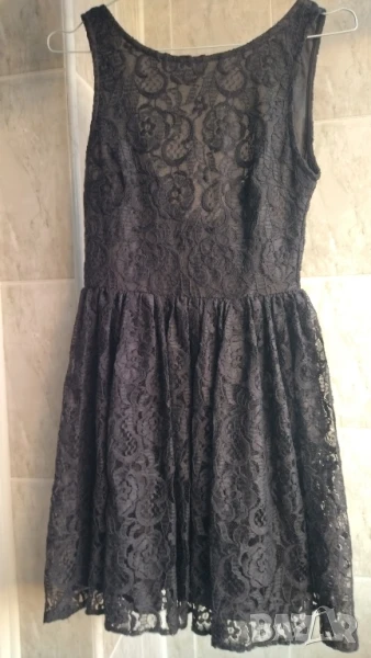 Дантелена черна рокля XS, снимка 1