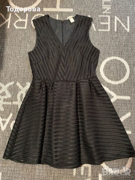 Черна рокля H&M без ръкав, над коляно, снимка 1
