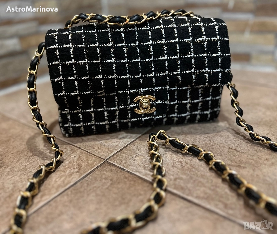 Дизайнерски модел в духа на Chanel – Малка кросбоди чанта, снимка 1