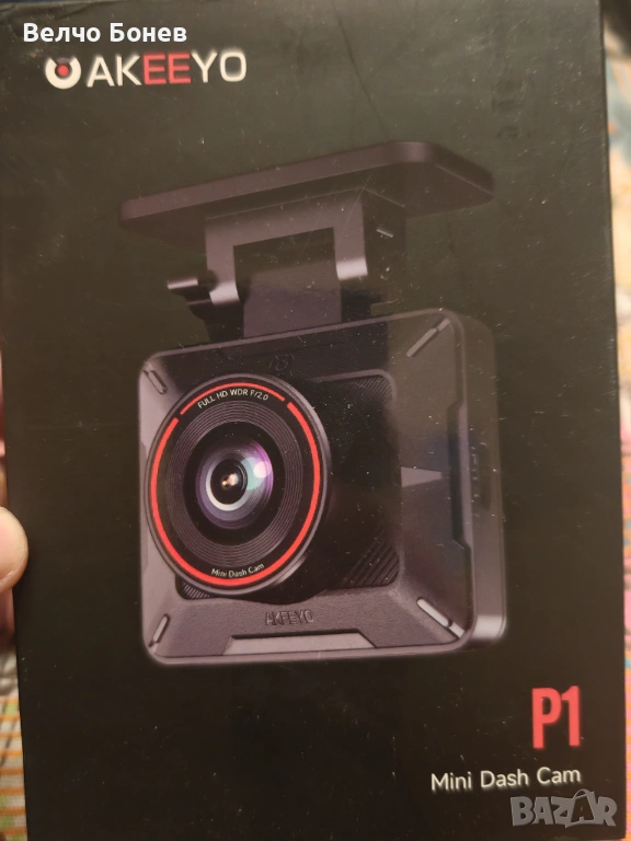 AKEEYO P1 Mini Dash Cam – компактен видеорегистратор с Wi‑Fi, снимка 1