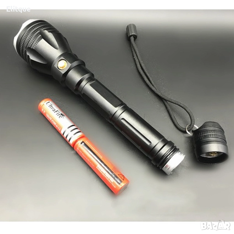 Алуминиево фенерче Т6, подходящо при гмуркане, патрулиране, лов и риболов FL17, снимка 1