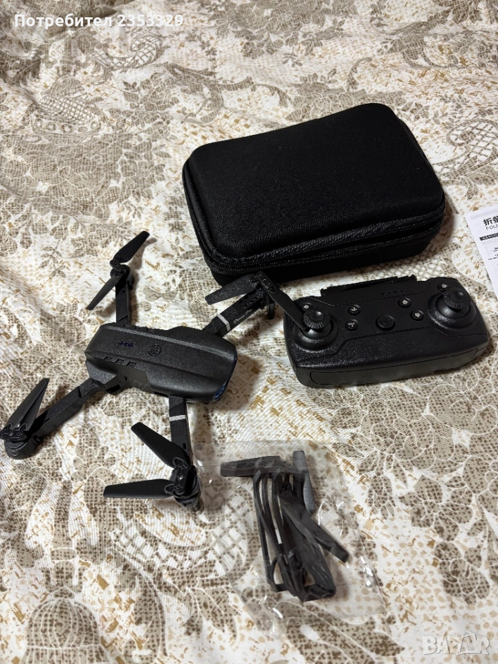 Дрон с камера + дистанционно управление и куфар, снимка 1