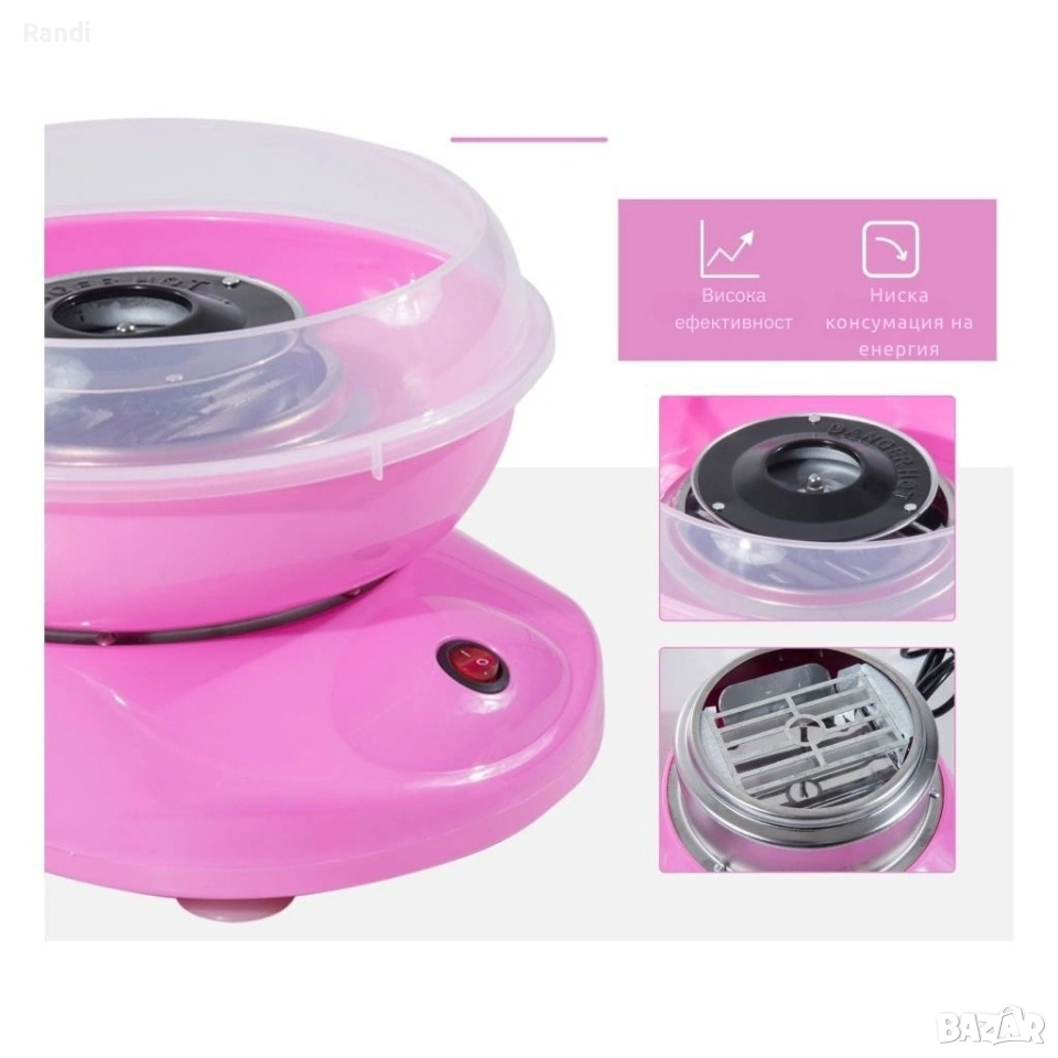 Машина за захарен памук за дома – Компактна, бърза и безопасна, снимка 1