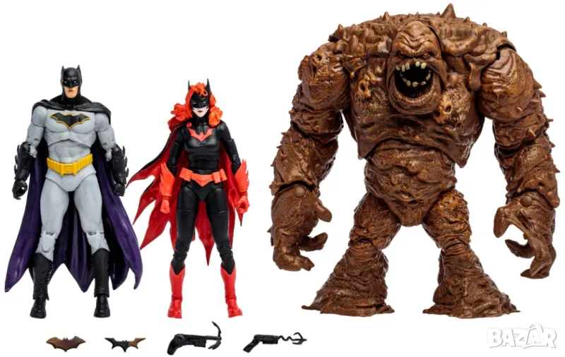 Комплект екшън фигури McFarlane DC Comics: Multiverse - Clayface, Batman & Batwoman (DC Rebirth) (Go, снимка 1