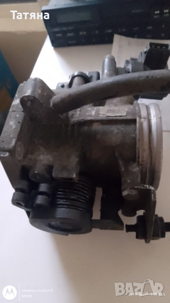 Дроселова клапа за BMW- БМВ-Е46-1.6-1.8 бензин комплект с гофрето и дебитомера, снимка 1