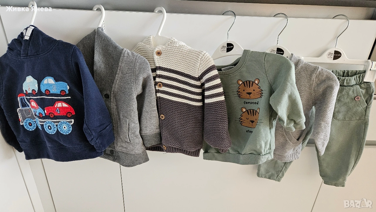 лот дрехи за момче 9-12 м -80 см, снимка 1