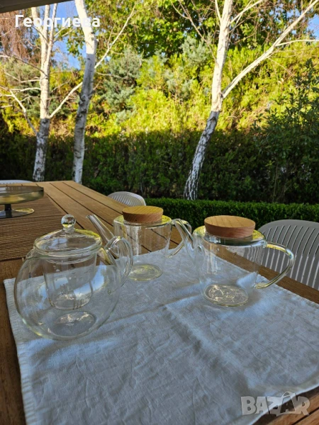 3 х Стъклени чайници, снимка 1