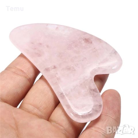 Розов нефритен камък скрепер за лице във формата на сърце за лице TV612, снимка 2 - Масажори - 45847444