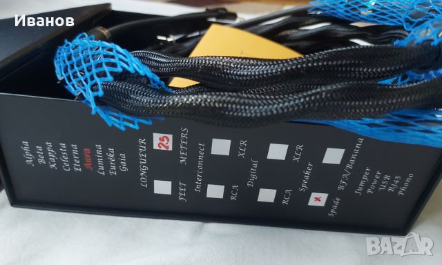 Esprit Aura G9 Speaker Cables - 2x2.5m, снимка 8 - Други - 45733930