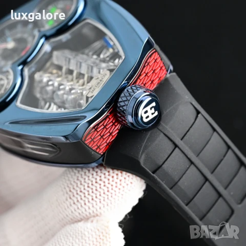 Мъжки часовник Jacob Bugatti Chiron Tourbillon с кварцов механизъм, снимка 4 - Мъжки - 50953784