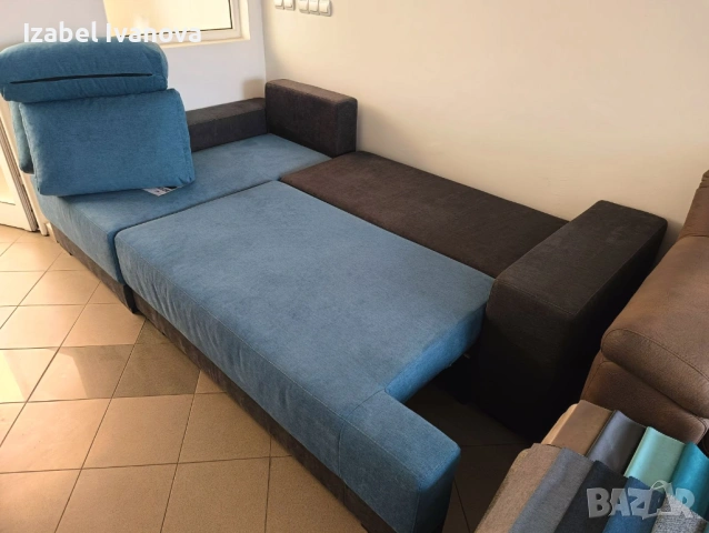 Нов ъглов диван с функция сън, снимка 2 - Дивани и мека мебел - 53780829